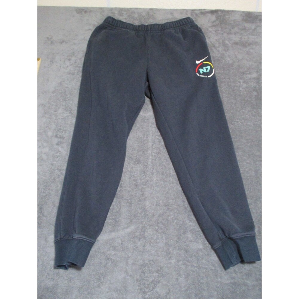 Nike N7 Mens Camo Joggers Fleece Sweatpants Black Size Medium